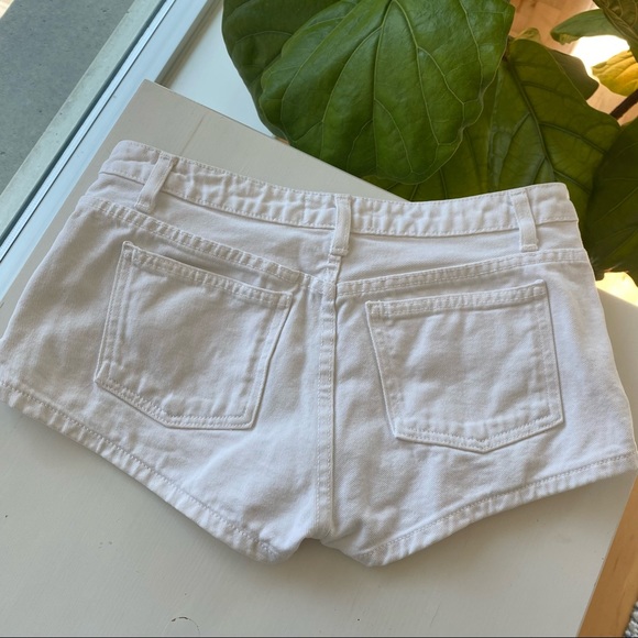 White Jean Shorts - Picture 3 of 5